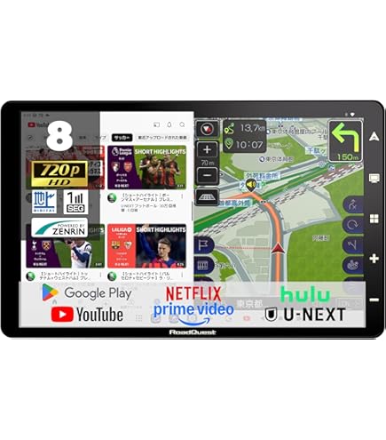 Amazon.co.jp: カーナビ ポータブルナビ フルセグ 地デジ 8